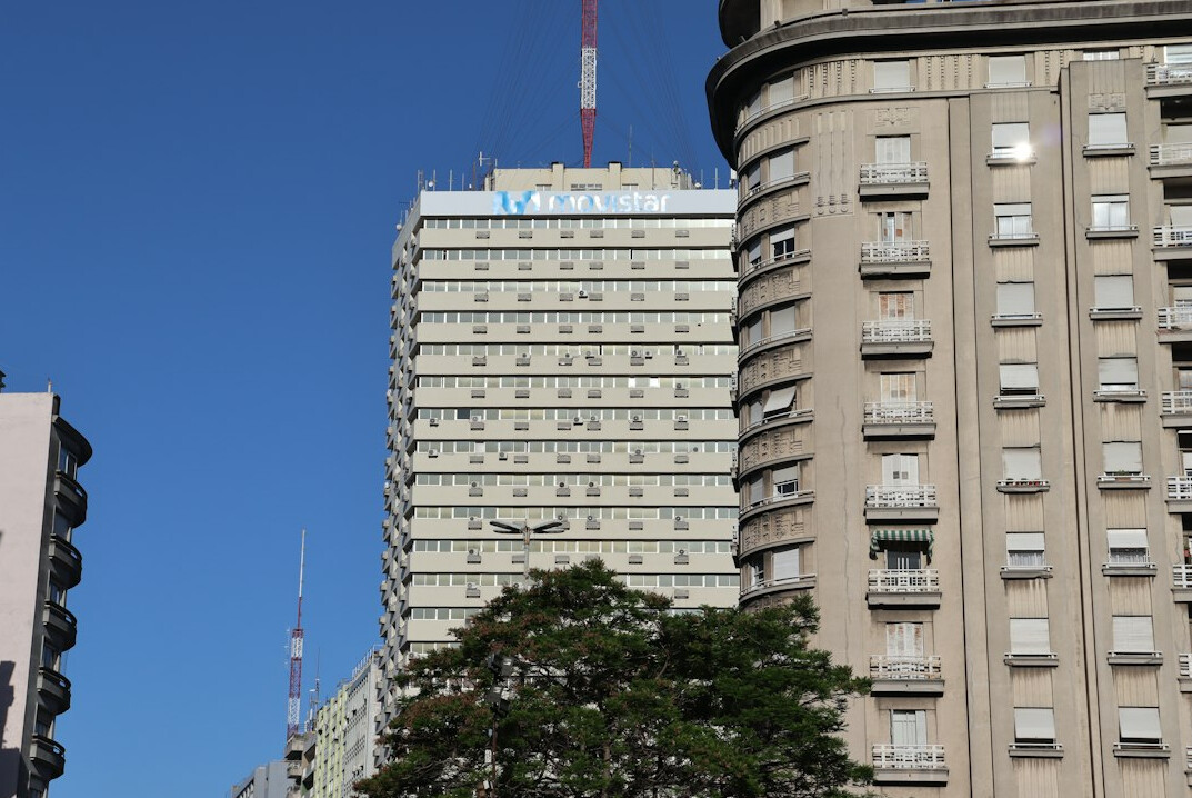 Historic colonial building facade in Montevideo