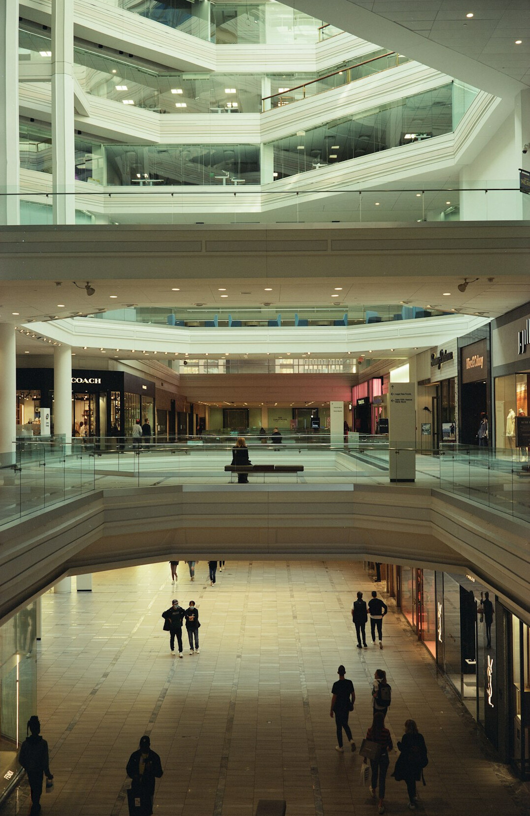 busy shopping mall security
